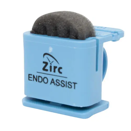 Zirc Endo Assist Neon Blue Endodontic Organizer Ring, 1-1/2" x 1-3/4" x 1-5/8", Includes Small & Large Finger Rings and 12 Foam Inserts, 50Z460N thumbnail 4
