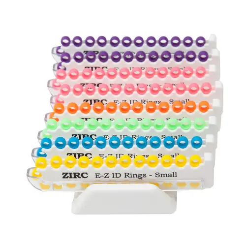 Zirc E-Z ID Instrument Rings, Small 1/8" Assorted Neon, 200/Pk, 70Z110 thumbnail 4