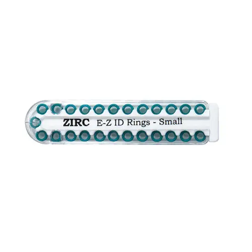 Zirc E-Z ID Instrument Rings, Small, Teal, 1/8" Diameter, 25/Pack, 70Z100J thumbnail 3