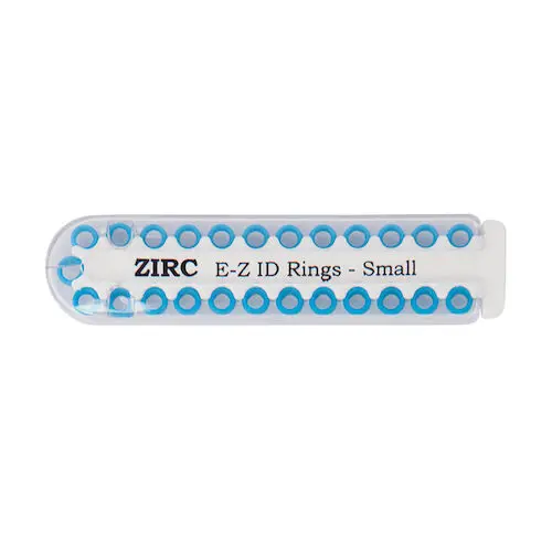 Zirc E-Z ID Instrument Rings, Small, Neon Blue, 25/Pack, 70Z100N thumbnail 4