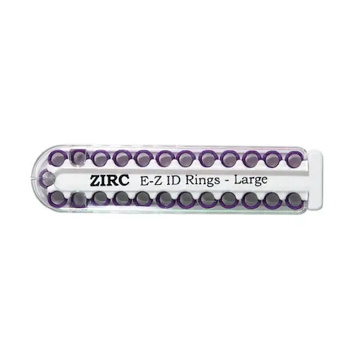 Zirc E-Z ID Instrument Rings, Large, Neon Purple, 25/Pack, 70Z200R thumbnail 3