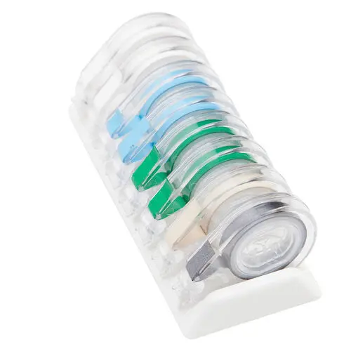 Zirc E-Z ID Tape Roll, Beige, 10' x 1/4", Dispenser Included, 1/Pk, 70Z300G thumbnail 6