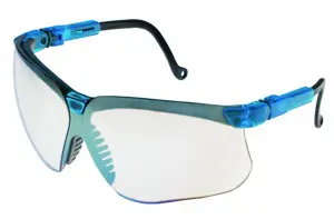 Uvex Genesis Safety Glasses, Clear Lens, Vapor Blue Frame, 1/Pk, 355816 thumbnail 11