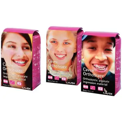 Cavex Orthotrace Orthodontic Alginate, Extra-Fast Set, Dust-Free, Pink, Fruit Scent, 500g Bag (1.1 lb), AA380 - Cavex® Orthotrace Alginate - Image 1