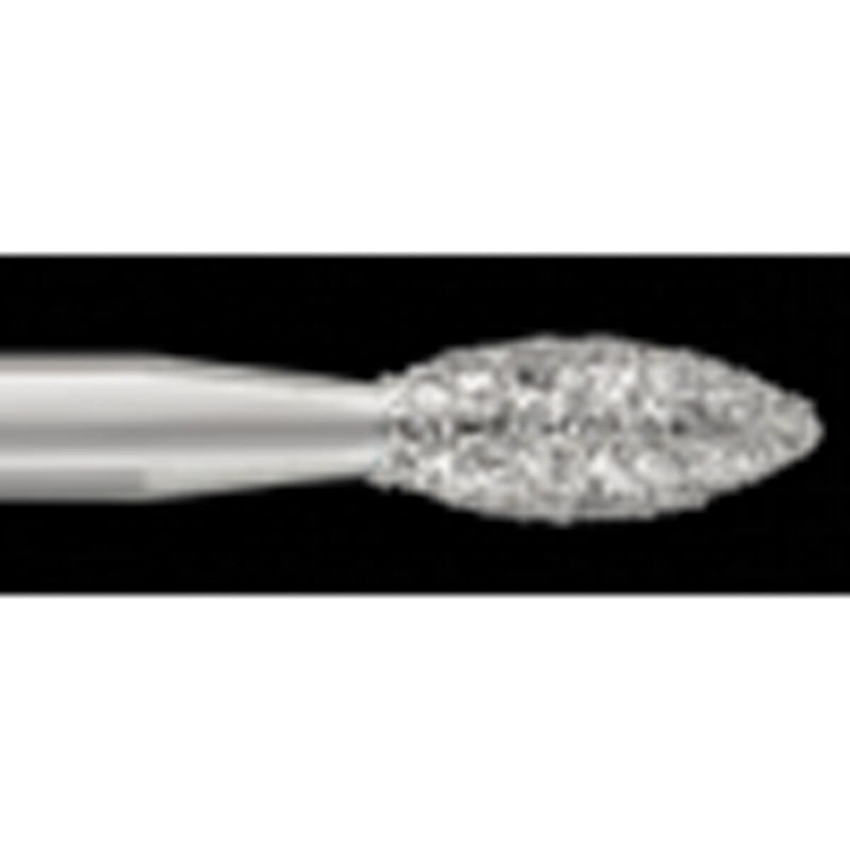 SS White Piranha Single-Use Diamond Bur, Coarse Grit, Pointed Football Shape, FG Shank, 25/Pk, 368-020C thumbnail 2