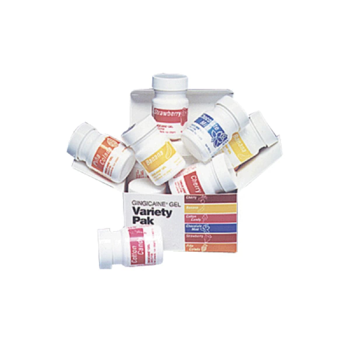 Gingi-Pak GINGICaine Topical Anesthetic Gel, 20% Benzocaine, Variety Pack (6 x 1 oz Jars), 20111 thumbnail 6