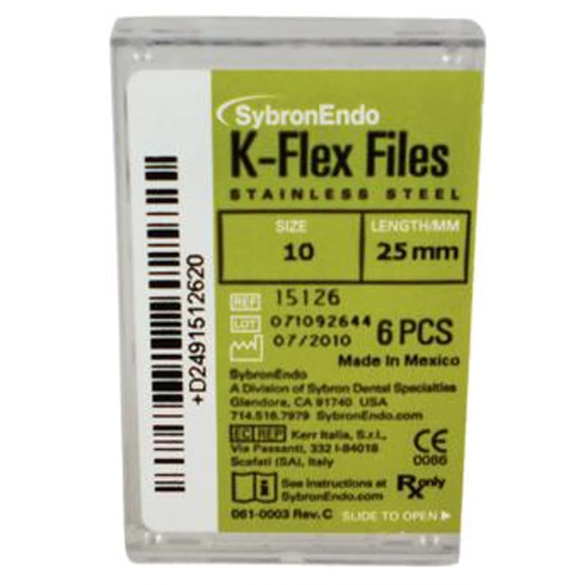 Kerr K-Flex Endodontic Files, #10 (Purple), 25 mm, Stainless Steel, 6/Box, 15126 thumbnail 13