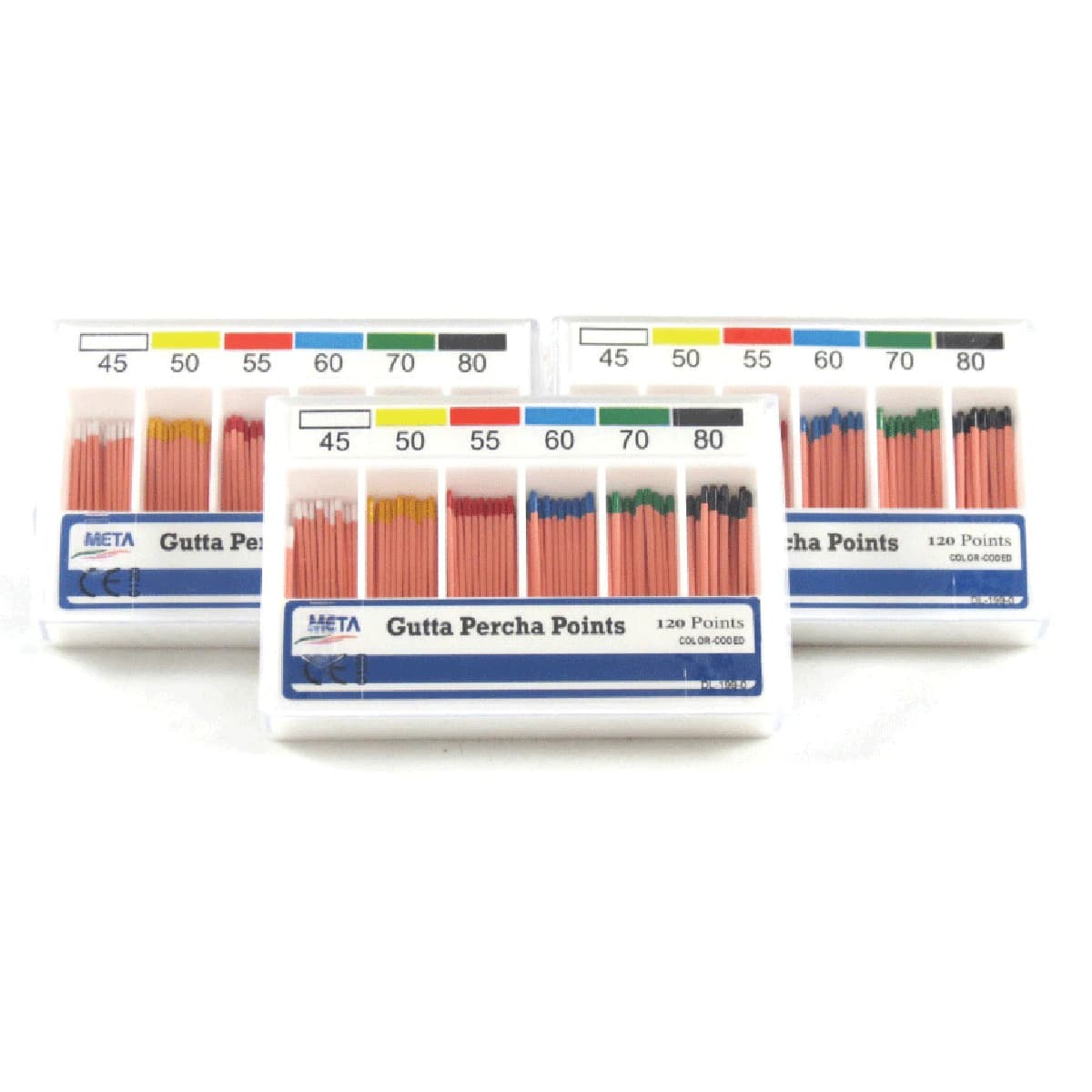 Kerr Standardized Gutta Percha Points, 0.02 Taper, ISO #25, Red, 100/Box, 12650 thumbnail 10