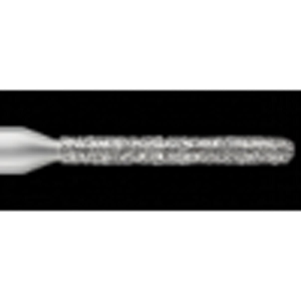SS White Piranha Diamond Bur 881-010M, Medium Grit, Round End Cylinder, Friction Grip, Single-Use, Sterile, 25/Pk thumbnail 2