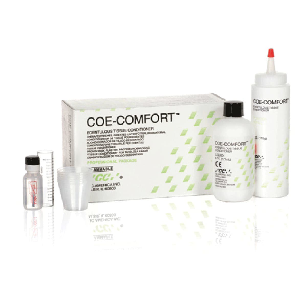GC America Coe-Comfort Self-Cure Chairside Edentulous Tissue Conditioner, Professional Package (6 oz Powder + 6 oz Liquid), 341001 thumbnail 14