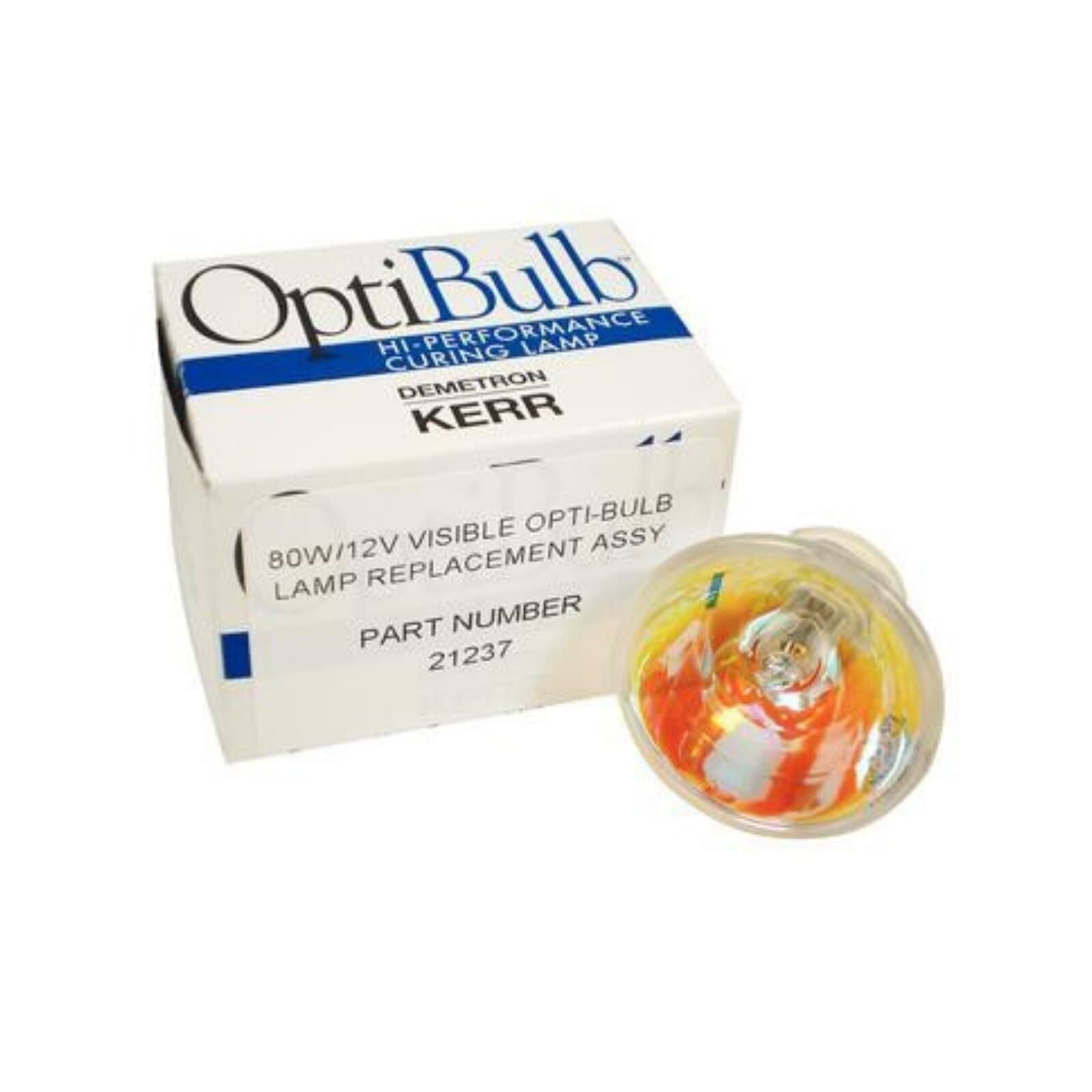 Kerr OptiBulb Replacement Halogen Lamp, 80W, 12V, for Optilux Curing Lights, #21237 thumbnail 2