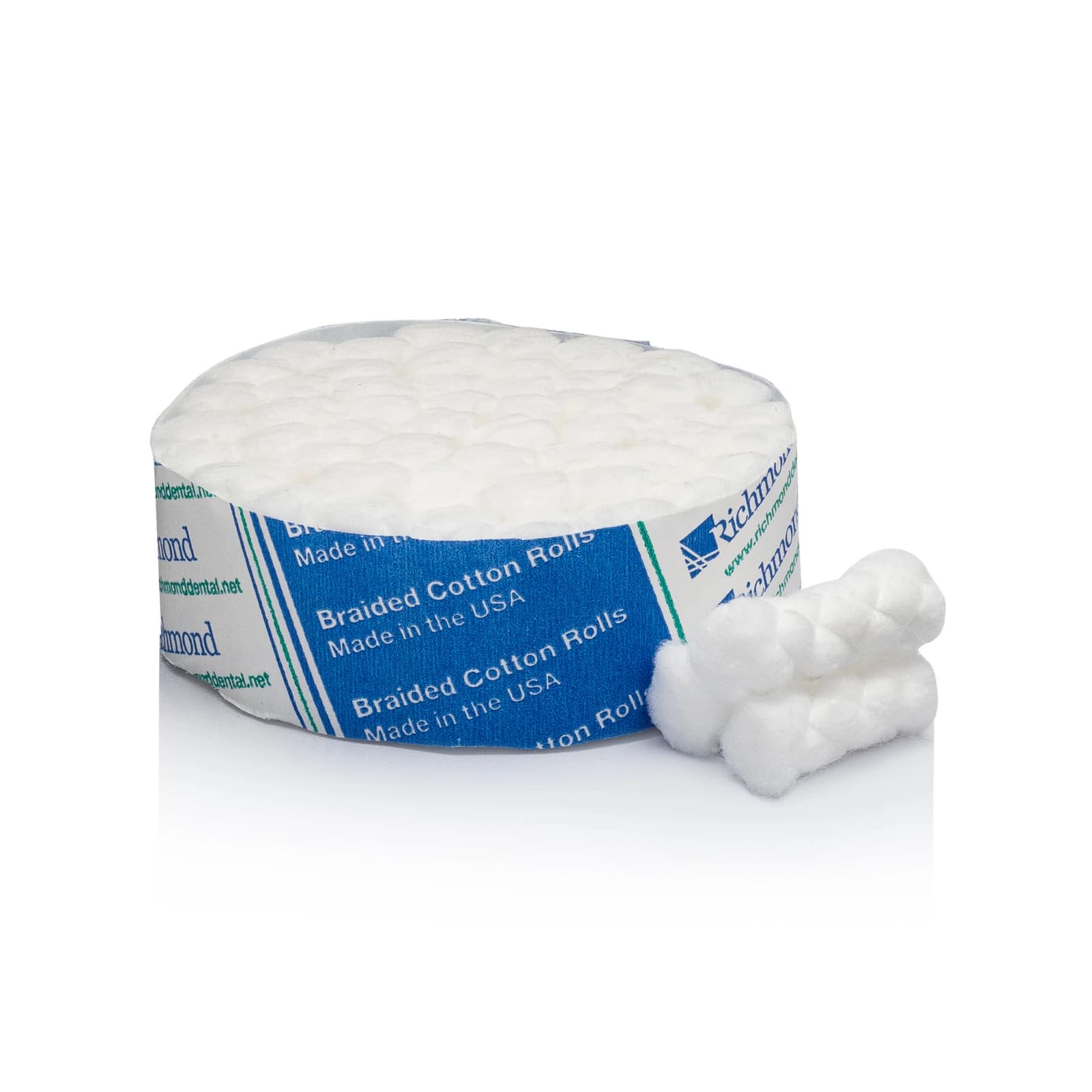 Richmond Braided Cotton Rolls, Non-Sterile, Small Pedo, 5/16" x 3/4", 1400/Pk, 201219 thumbnail 8