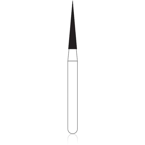NTI Diamond Bur FG Ultra Fine Needle #859-014, 1.4 mm Diameter, 10.0 mm Length, 5/Pkg, UF859-014 thumbnail 2