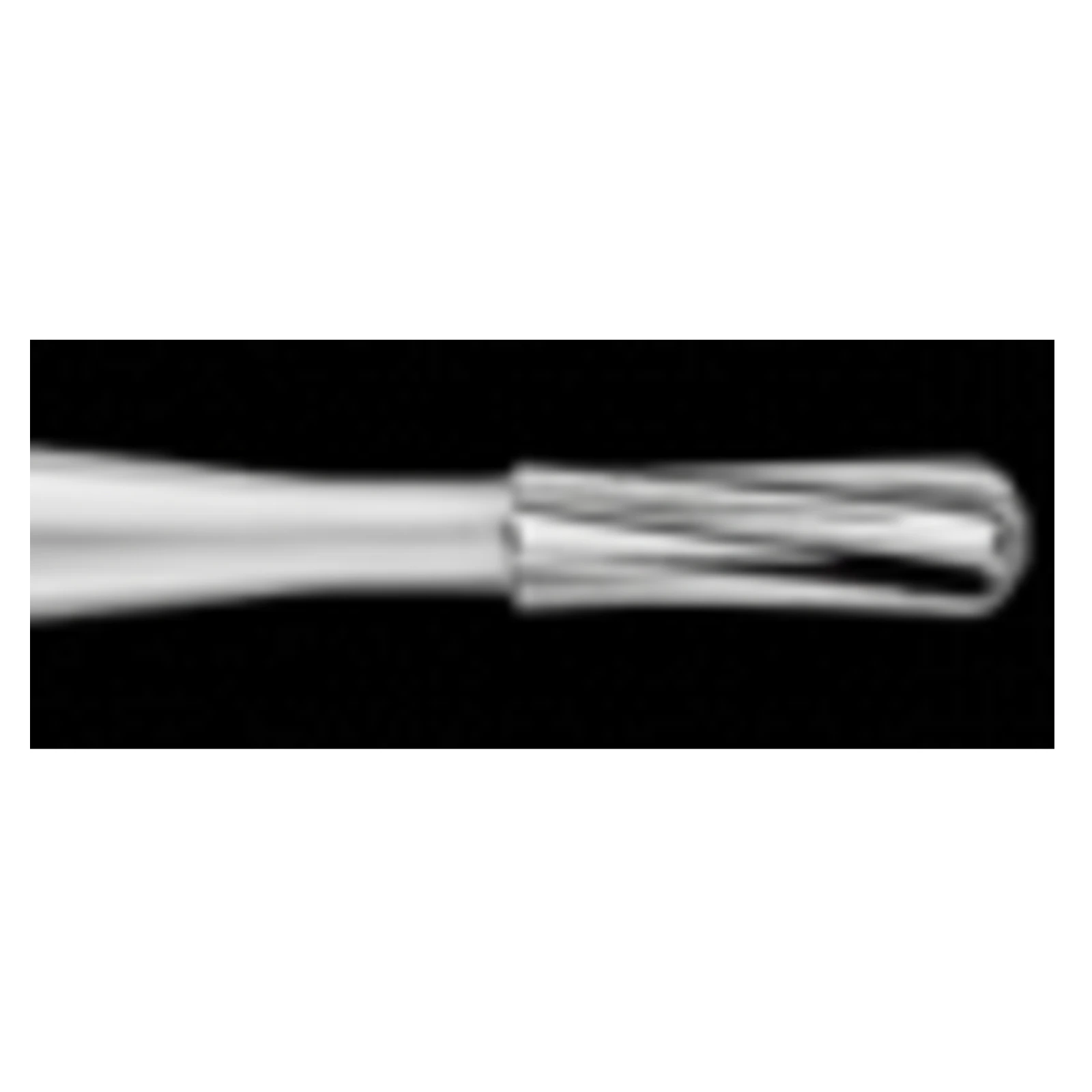 SS White FG #1158 Carbide Bur, Straight Fissure Round End, Plain, Friction Grip Short Shank, 1.2 mm Diameter, 3.8 mm Length, 10/Pkg thumbnail 2