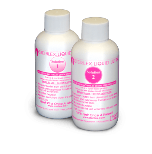 Sterilex Liquid Ultra Dental Unit Waterline Treatment, Two-Part Solution I & II, 10 Sets/Box - Sterilex Liquid Ultra Dental Unit Waterline Treatment 10 Sets/Box - Image 1