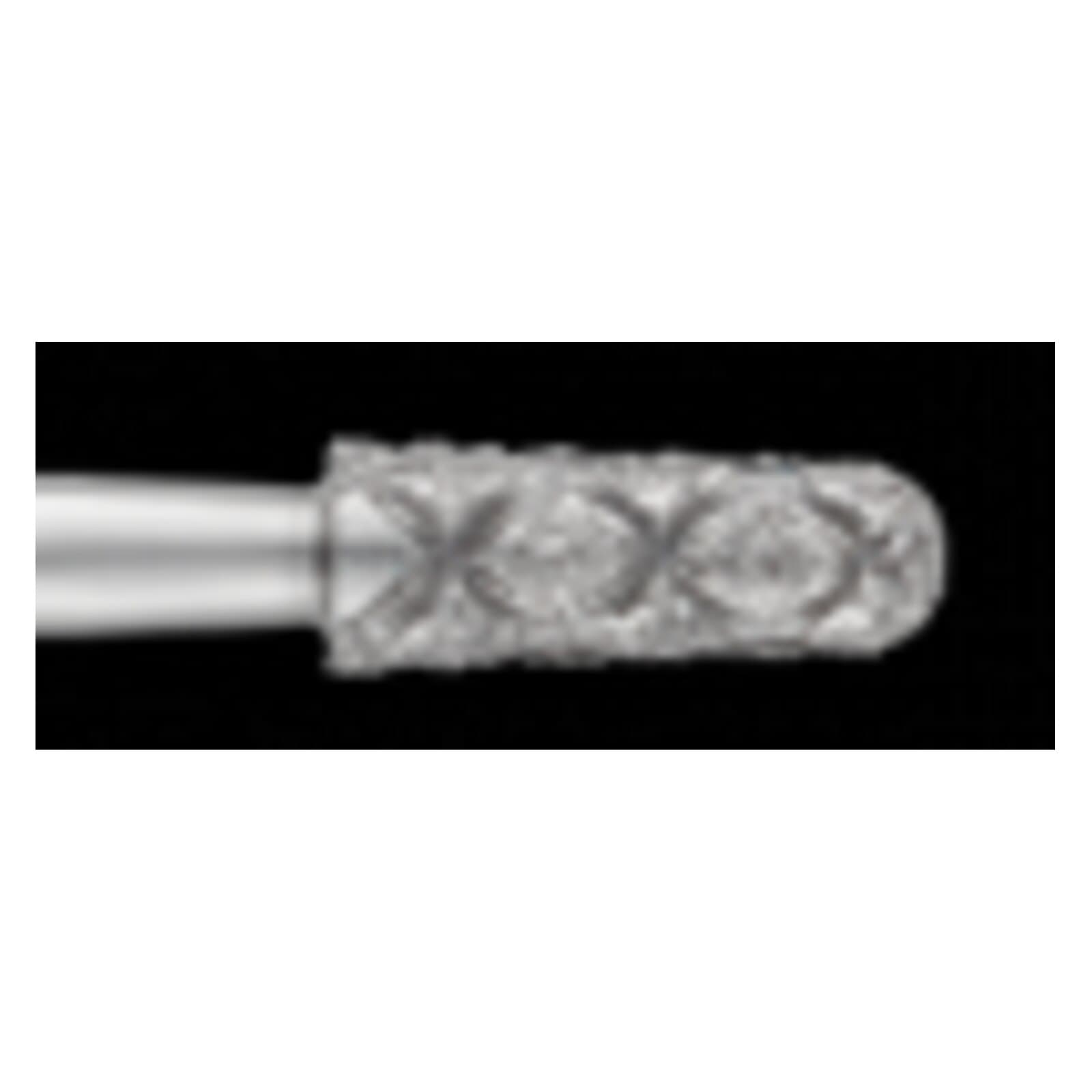 Piranha® 2X Single Patient Use Turbo Double Action Diamond Burs – FG, Medium, Blue, 5/Pkg - Tapered Fissure Round End, #855-023-2X, 1.8 mm Head Diameter, 6.0 mm Head Length thumbnail 2