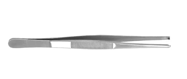 Tissue Forceps, 6 inch, 1x2 Teeth, Stainless Steel - Tissue Forcep 6'' 1X2 - Image 1
