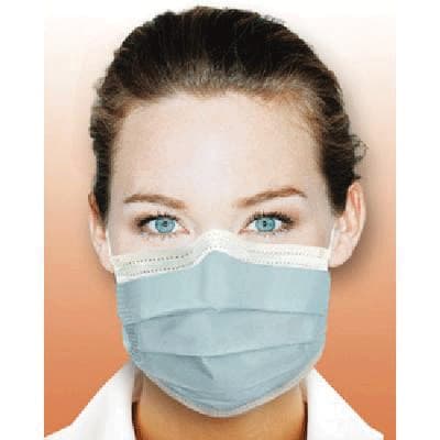 Crosstex Ultra Earloop Face Masks, ASTM Level 3, Latex Free, Blue, 40/Box, GCFCXU thumbnail 13