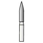 SS White Revelation Diamond Bur 888-016C, Coarse, Flame, Friction Grip, 1.6 mm, 5/Pk thumbnail 2