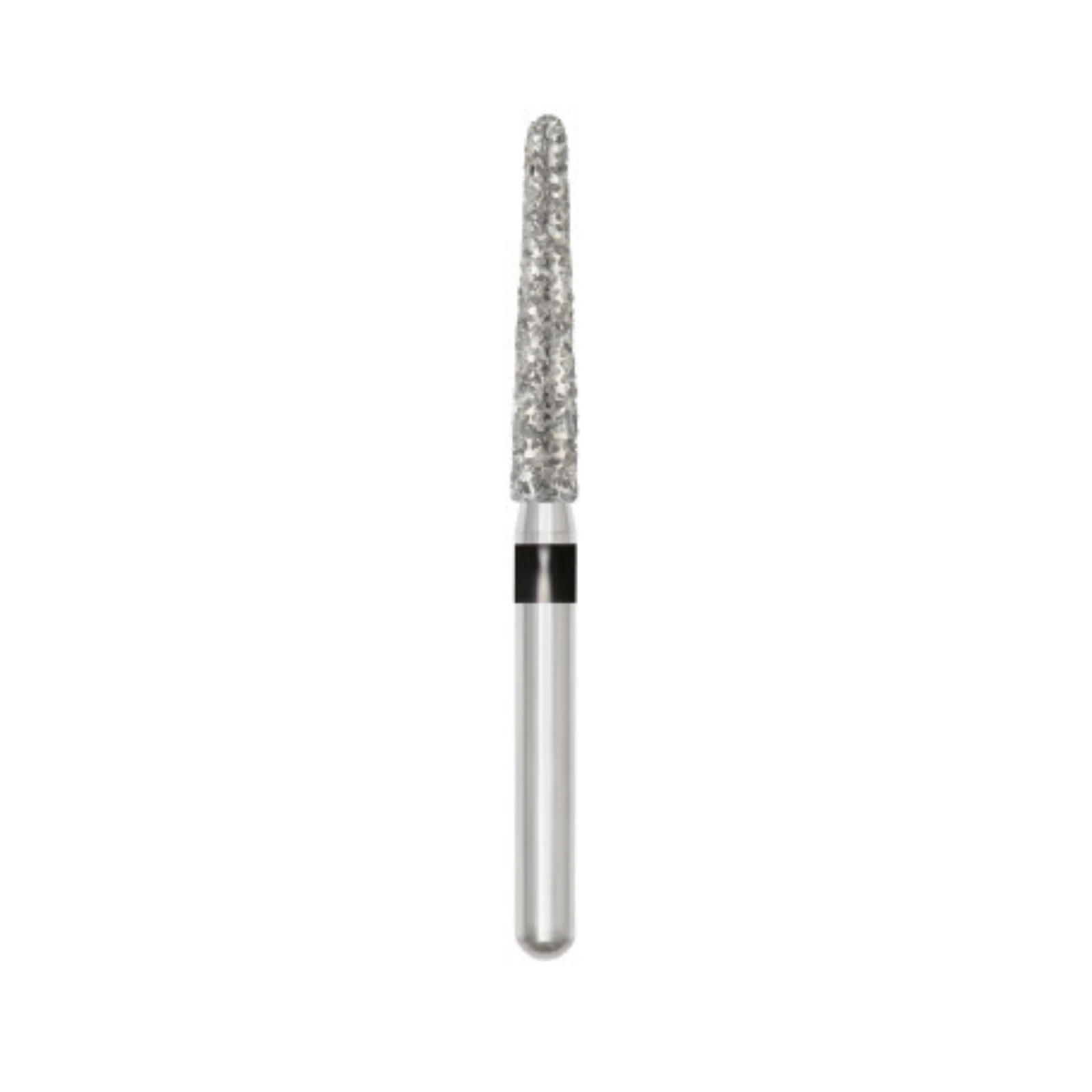 Piranha Diamond Single-Use Burs, FG, Round End Taper, #856-025SC, 2.5 mm, Super Coarse, Black, 25/Pk thumbnail 3