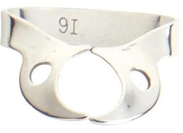 Kulzer Ivory Rubber Dam Clamp, Wingless, #W14, Stainless Steel, 50057554 thumbnail 3