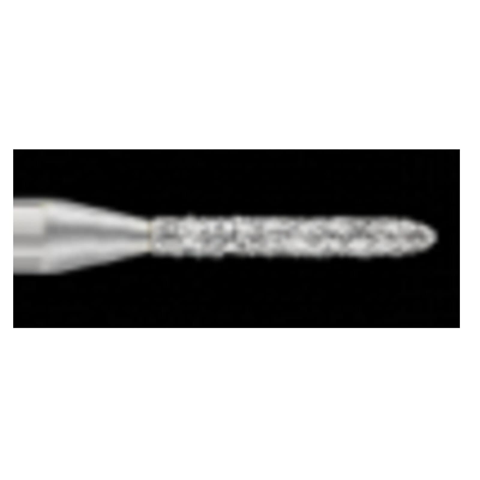 SS White Piranha® Single Patient Use Diamond Bur, Modified Beveled Cylinder FG, Coarse Grit, #877-010C, 1.0 mm Diameter, 25/Pkg thumbnail 2