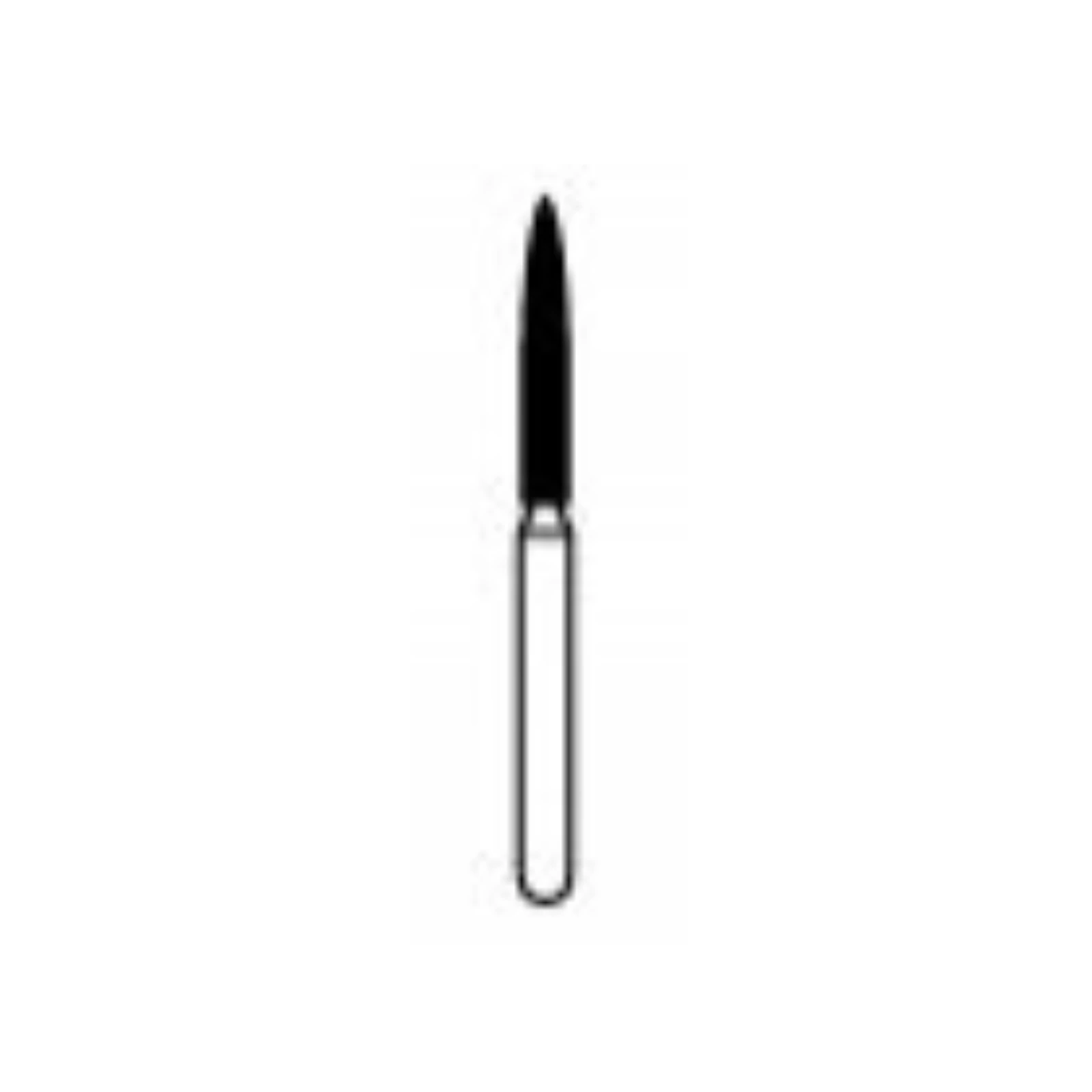 NTI FG Diamond Bur, Fine Grit, Flame Shape, Friction Grip, #863-014, 1.4 mm Diameter, 10.0 mm Length, 5/Pkg thumbnail 2