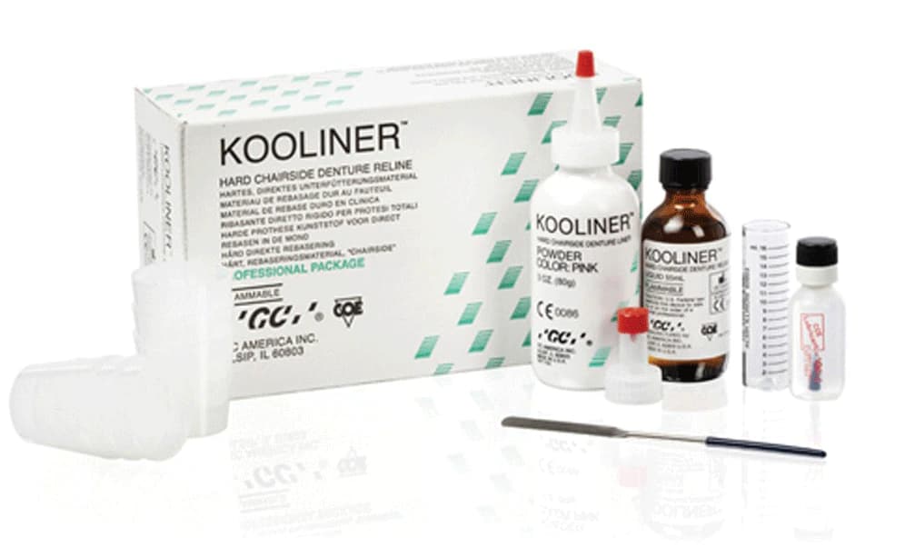 Kooliner Hard Denture Reline Material, Professional Package, 3 oz Powder & 2 oz Liquid with Accessories, Pink, 345001 thumbnail 15