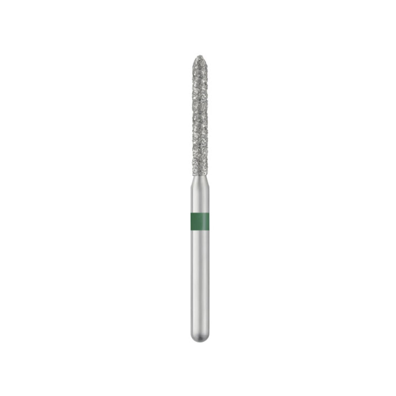 SS White Piranha Diamond Bur 879-014C, Coarse Grit, Modified Beveled Cylinder, Friction Grip, Single-Use, 25/Pk thumbnail 2