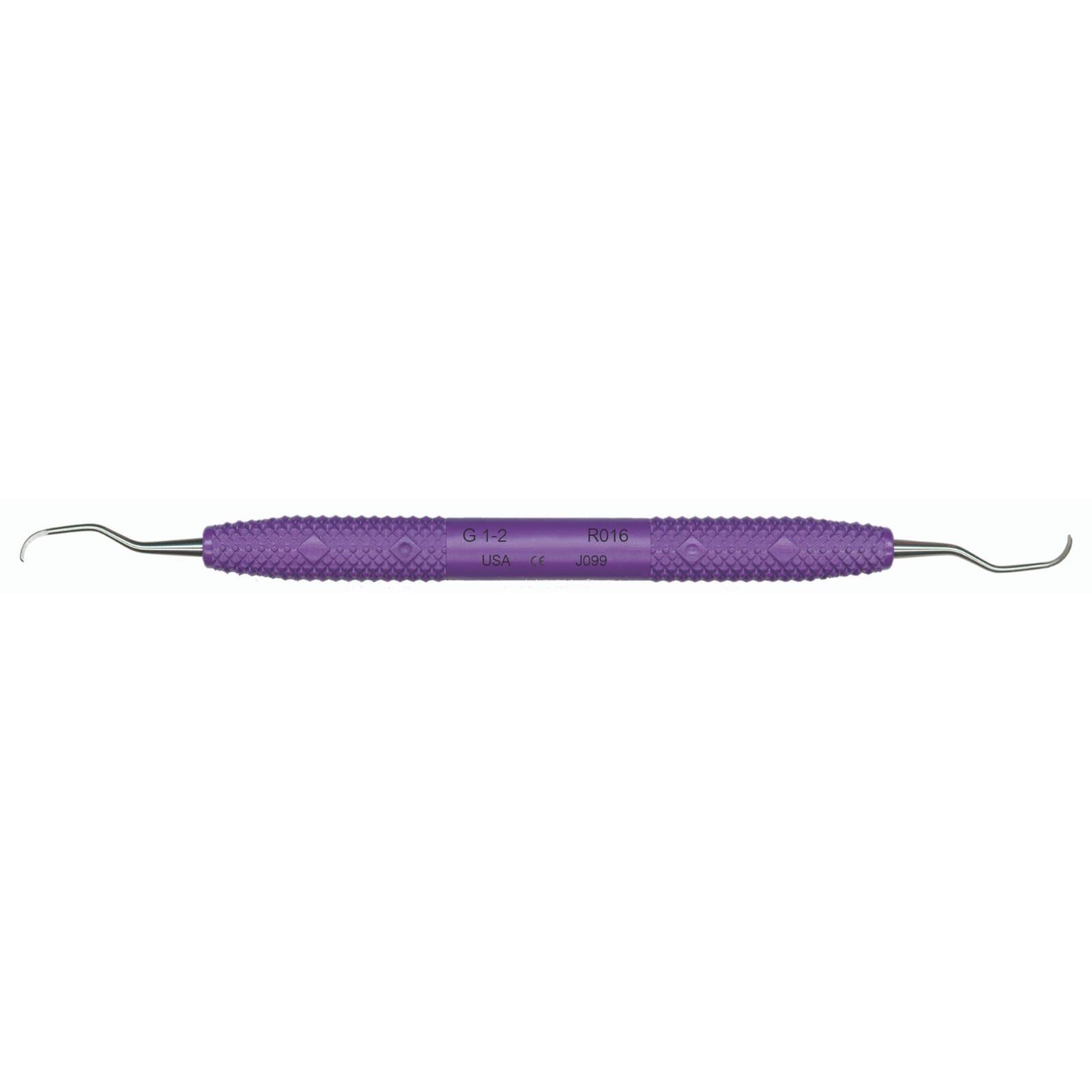 PDT Amazing Gracey 1-2 Curette, Double-Ended, Passionate Purple Resin Handle, 6.5", R016 thumbnail 6