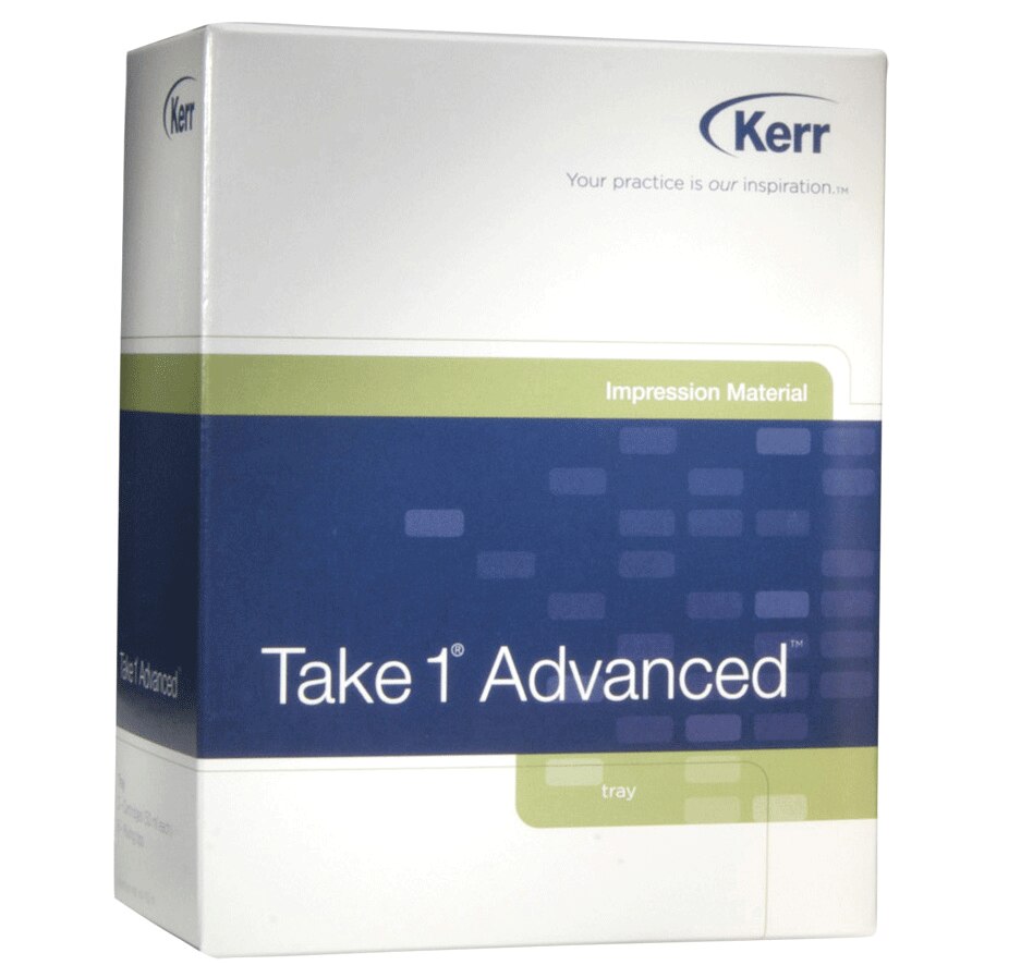 Kerr Take 1 Advanced VPS Impression Material, Medium/Monophase Body, Regular Set, Light Blue, 24 x 50 mL Cartridges, #33958 thumbnail 2