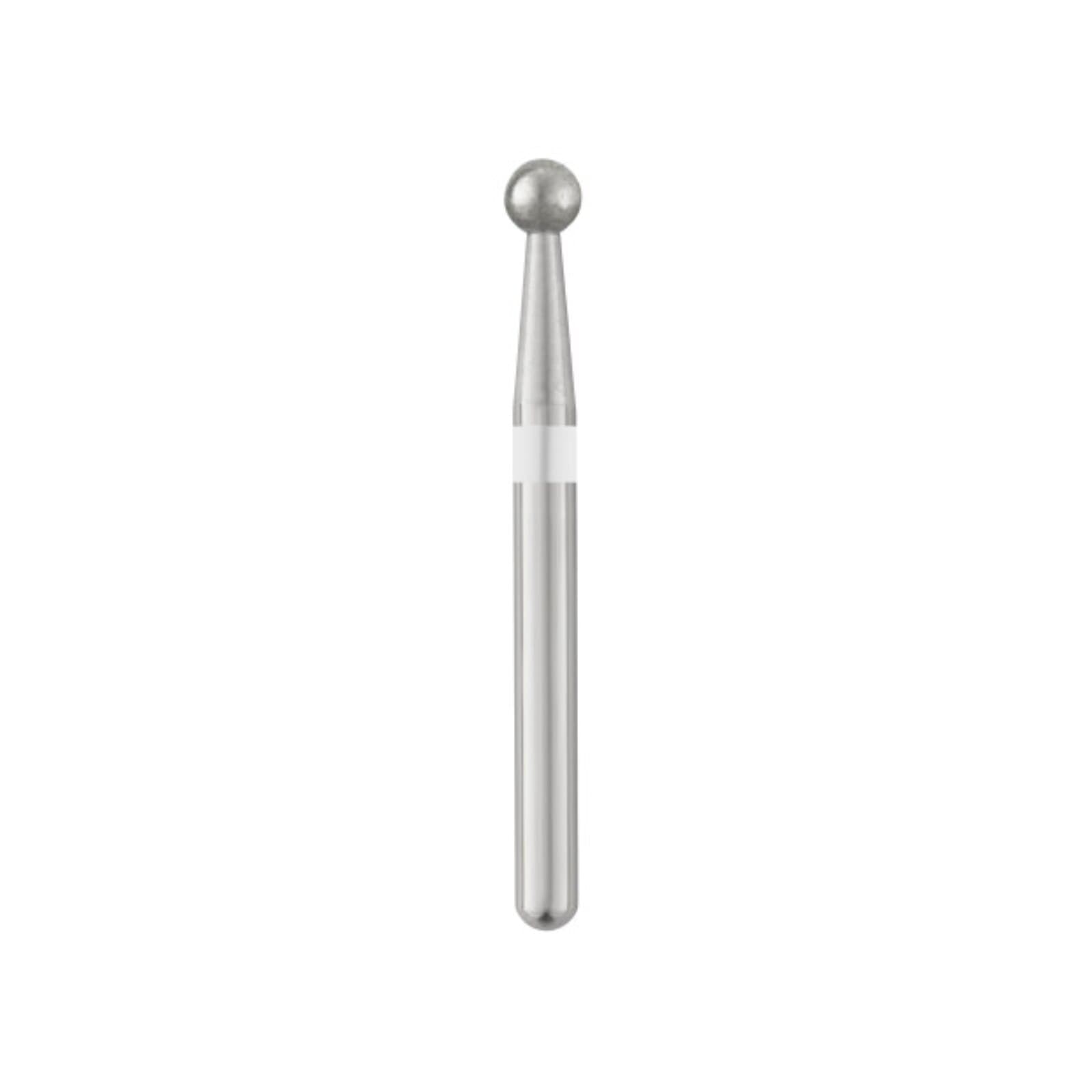 SS White Piranha Diamond Bur 801-018UF, Ultra Fine Grit, Round Shape, Friction Grip, Single-Use, 25/Pk thumbnail 2