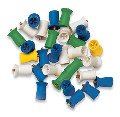 Waterpik Prophy Cups, Rib/Web, Screw Type, Soft, Blue, 1000/Pk - Prophy Cups Rib/Web Screw Type Soft Blue 1000/Pk - Image 1
