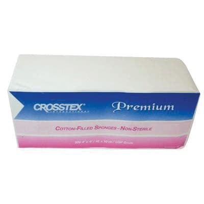Crosstex Premium Cotton-Filled Exodontia Sponges, Non-Sterile, 8-Ply, 2" x 2", 5000/Case, ENCC thumbnail 3