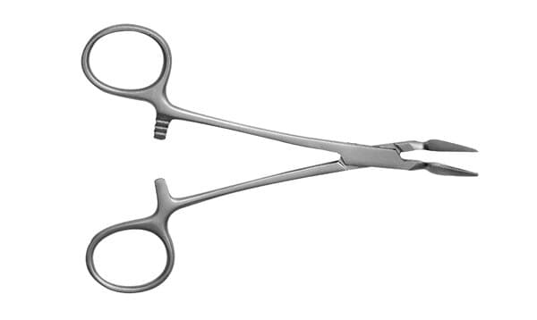 Stieglitz Fragment Forceps, 5" Length, 45° Angled, Serrated Tips, Stainless Steel - Stieglitz Fragement Forceps 5'' 45D - Image 1