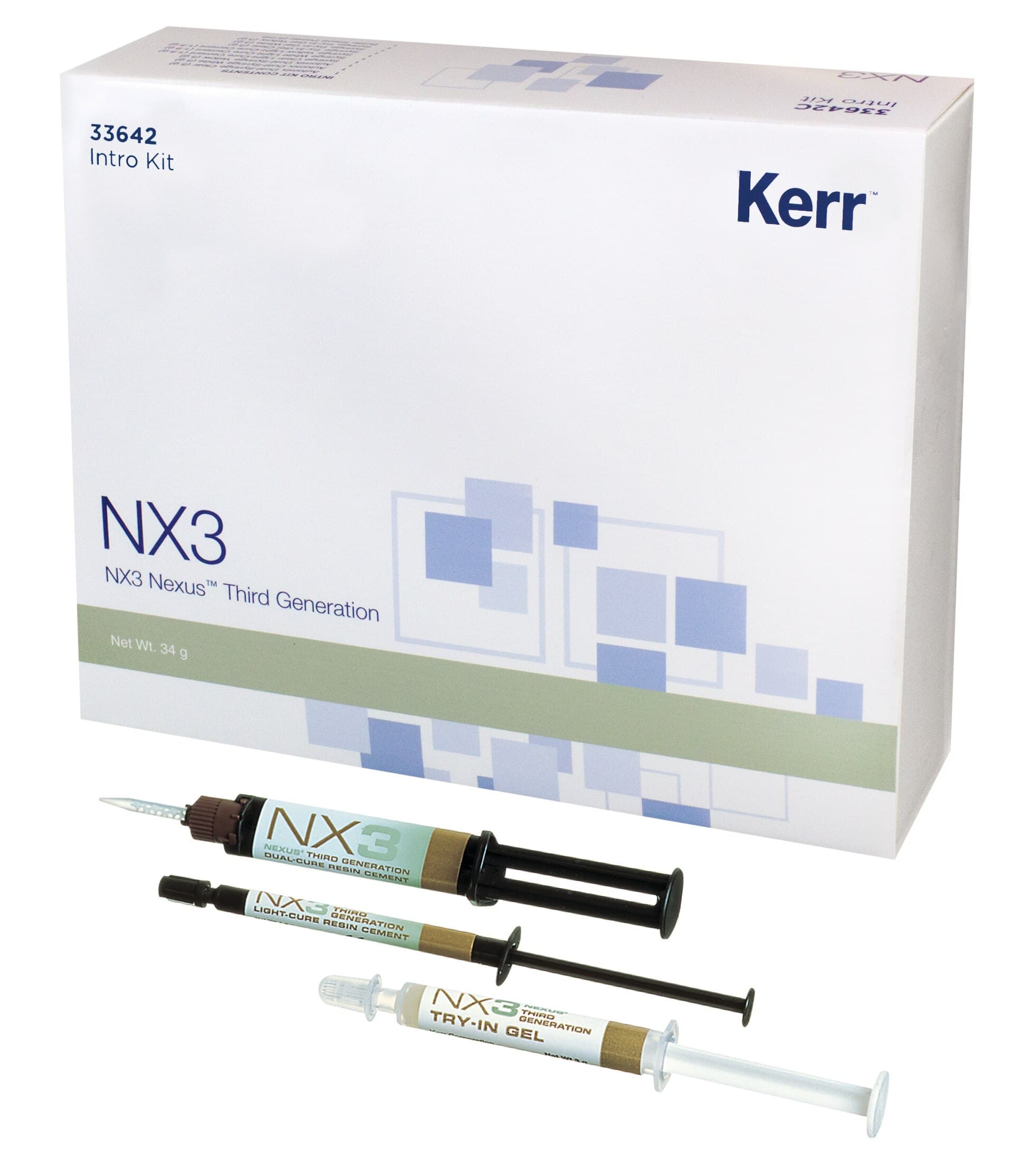 Kerr NX3 Nexus Third Generation Dual-Cure Automix Resin Cement Refill Syringe, White Opaque, 5 g, 10 Mixing Tips, #33647 thumbnail 10
