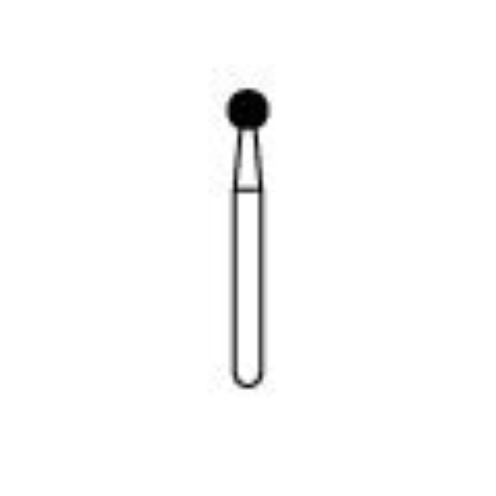 NTI FG Diamond Bur, Medium Grit, Round, Friction Grip, 2.3 mm Head Diameter, #801-023 (M801-023), 5/Pack thumbnail 2