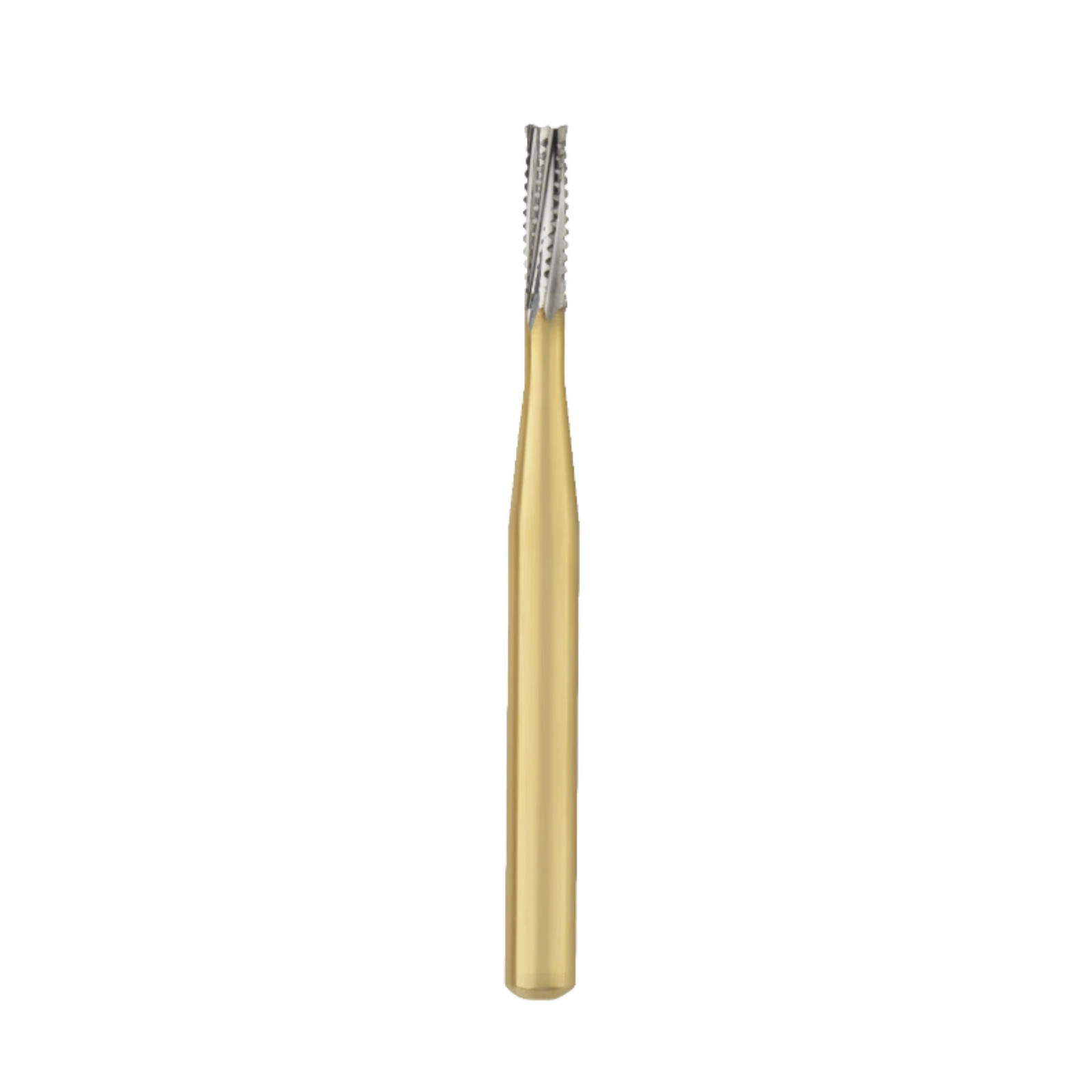 Great White Gold Series Carbide Bur, FG, Straight Cross Cut Fissure, #557, 1 mm Diameter, 3.8 mm Head Length, 100/Pk, 13091 thumbnail 7