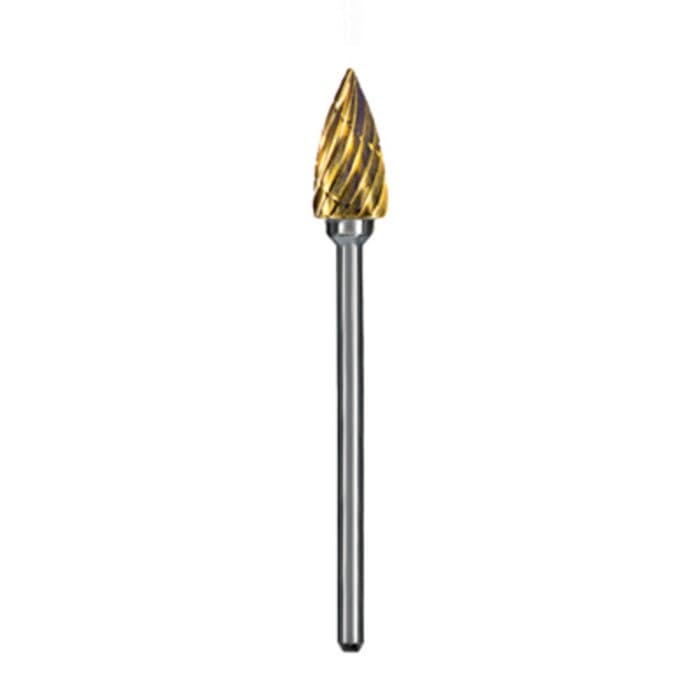 Dedeco Goldies® Carbide Bur, 63-B, Regular Cut, Handpiece, Titanium Nitride Coated, 1/Pk, 8003 thumbnail 2