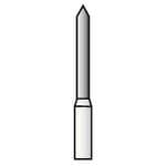 SS White Revelation Diamond Bur 885-012C, Coarse, Friction Grip, Pointed End, 1.2 mm Diameter, 5/Pk thumbnail 2