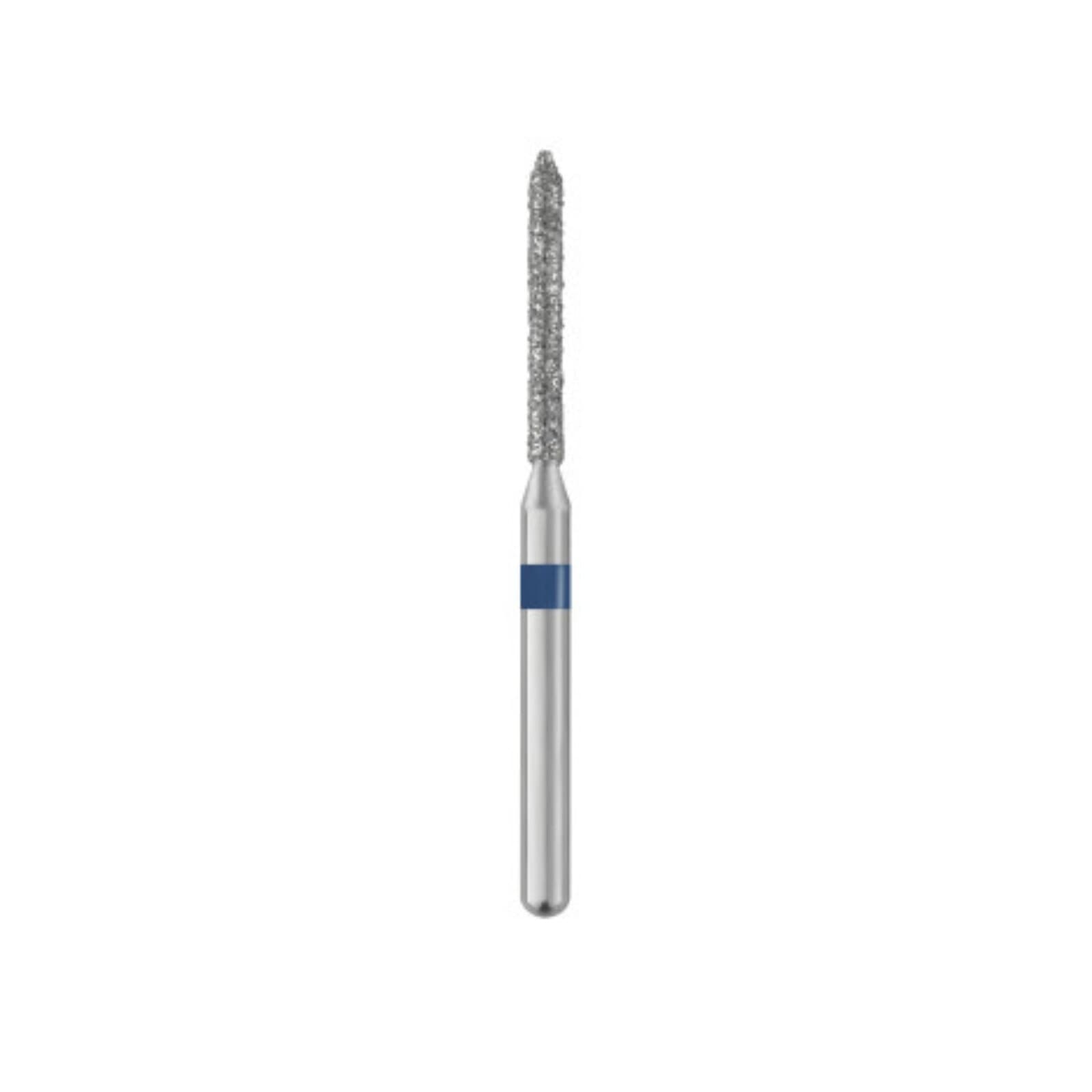 Piranha® Single Patient Use Diamond Bur, Beveled Cylinder FG, Medium Grit, #886-012M, 1.2 mm Diameter, 25/Pkg thumbnail 2
