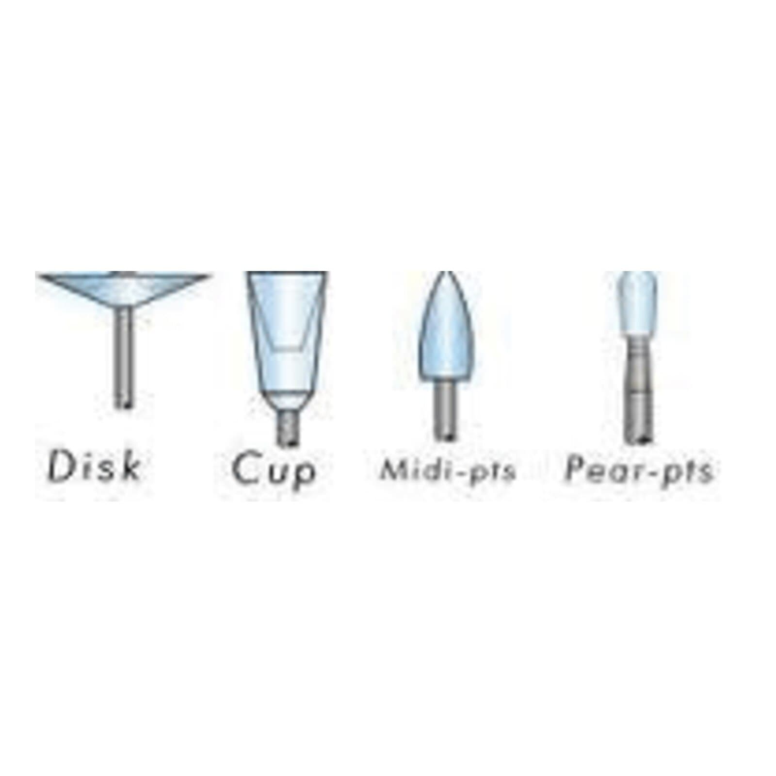 Shofu CompoSite Fine Polisher, FG Midi-Point, Fine Grit, White Band, ISO #040, 12/Pk, #0299 thumbnail 5