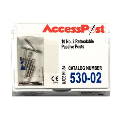 AccessPost Stainless Steel Post Refill, Size #2, Blue, 10/Pk, 530-02 thumbnail 3