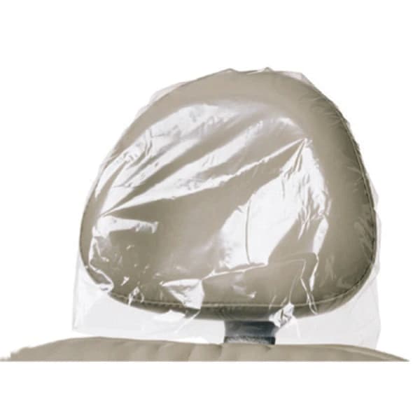Defend Headrest Covers, Clear Plastic, 11" x 9.5" x 2", 250/Box, BF9000 thumbnail 6