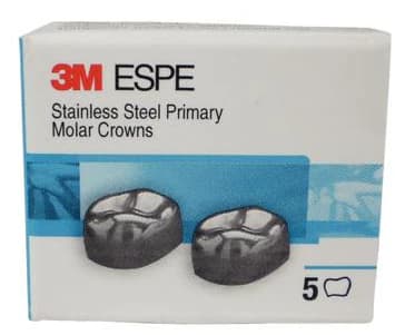 3M™ ESPE™ Stainless Steel Primary Molar Crown, Size DUL5 (Upper Left First Primary Molar), Box of 5 thumbnail 8