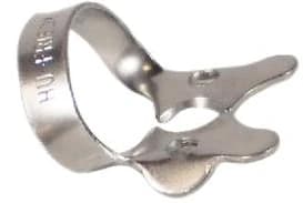 Hu-Friedy Satin Steel Rubber Dam Clamp, #2A, Winged, Larger Premolars, 1/Pk, RDCM2A thumbnail 3
