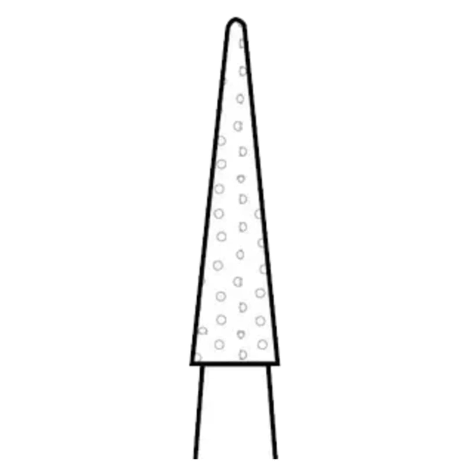 Two Striper Diamond Bur, FG, Cone, 209.6, Coarse, Green, 1.6 mm Major/0.4 mm Minor Diameter, 6.0 mm Length, 5/Pk, 2015035 thumbnail 3