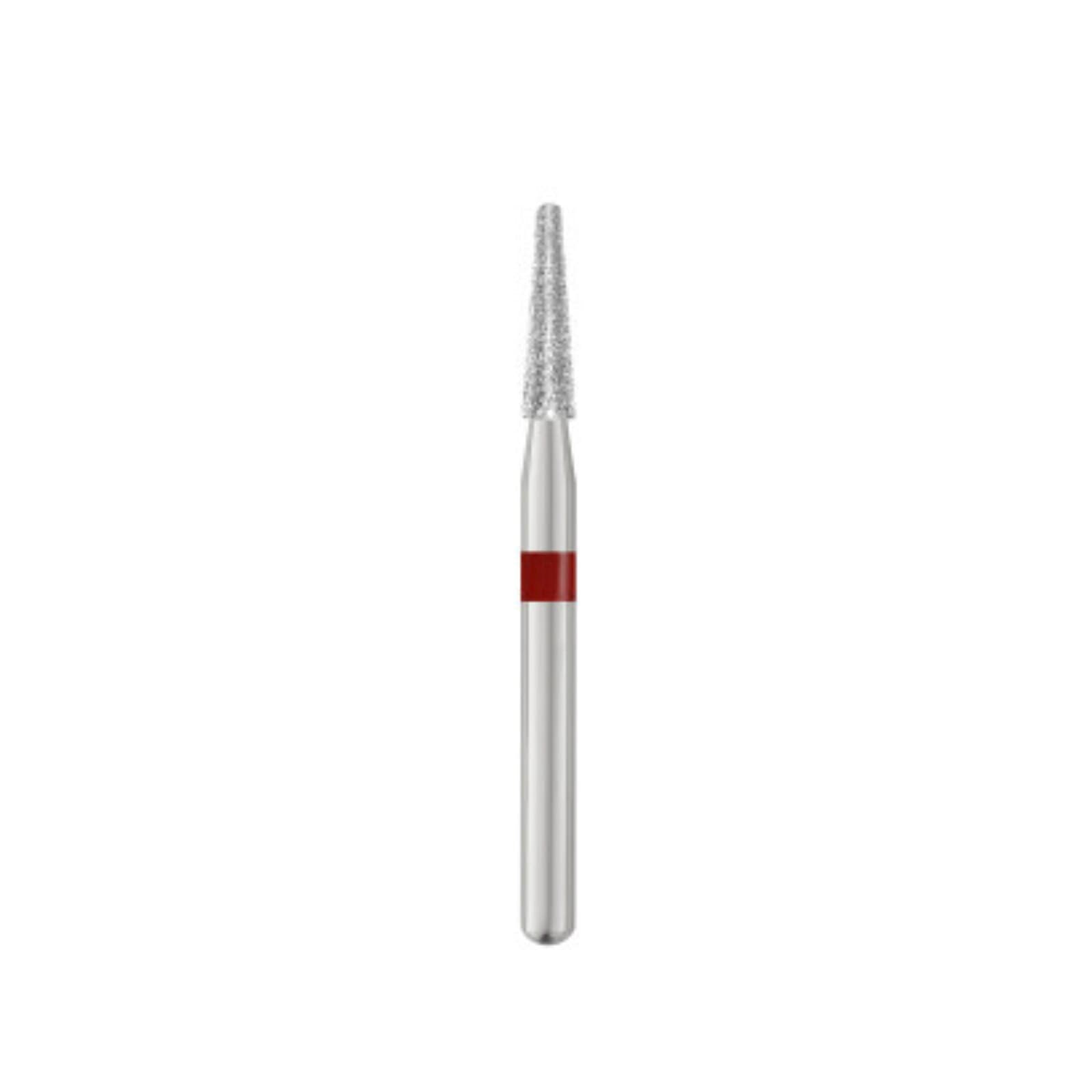 SS White Piranha Diamond Bur, Fine Grit, Round End Taper, Friction Grip, 855-016F, 25/Pk thumbnail 2