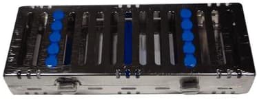 Hu-Friedy IMS Signature Series Exam Cassette, 5-Instrument Capacity, 3" x 8" x 1.25", Blue, IM6058 - IMS® Signature Series® Exam Cassettes – 5 Instrument Capacity, 3" x 8" x 1.25" - Blue - Image 1
