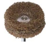 Meisinger Fuzzie Polishing Wheel, Coarse, Brown, 25mm, Handpiece, 5/Pkg, 253G-250-HP thumbnail 6